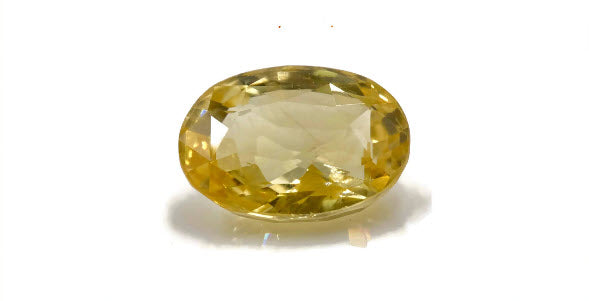 Natural Yellow Sapphire 10x7mm 4.04ct Sapphire DIY Jewelry Supply September birthstone Sapphire Gemstone sapphire Yellow Sapphire-Planet Gemstones