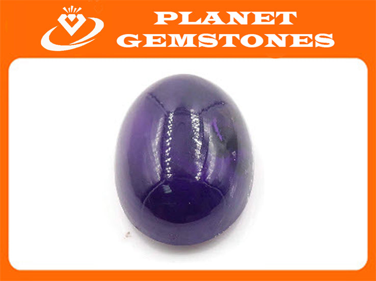 Natural amethyst gemstone amethyst cabochon stone genuine amethyst stone loose amethyst february birthstone OV 14X10mm 8.64ct SKU: 113071-Planet Gemstones