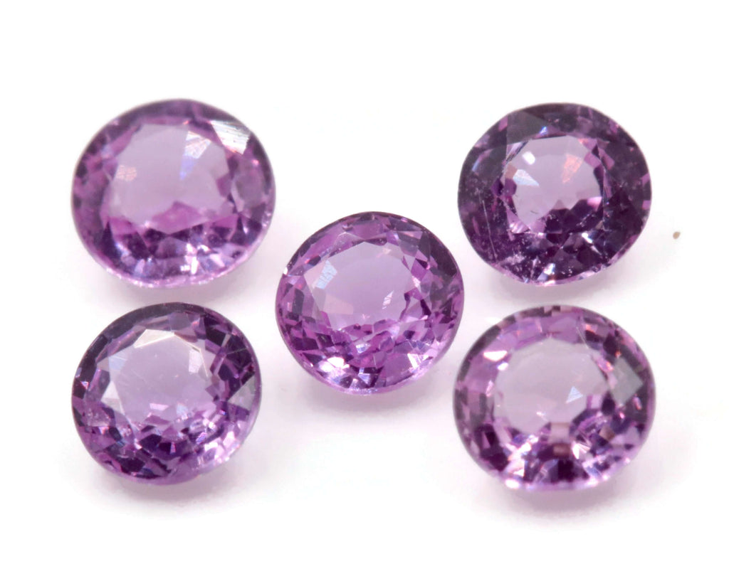 Natural Pink Sapphire RD 4mm 0.29cts September Birthstone Sapphire Gemstone Pink Sapphire healing stone Pink sapphire SKU:114612-Sapphire-Planet Gemstones