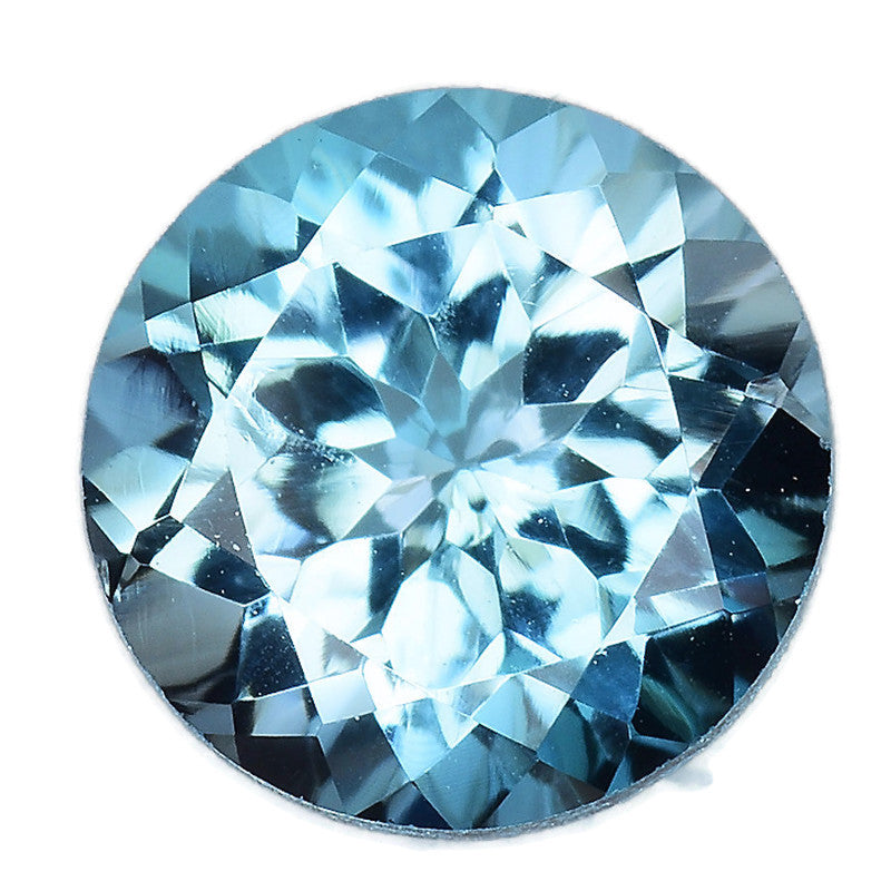 Topaz Round 8mm-Blue Topaz-Planet Gemstones