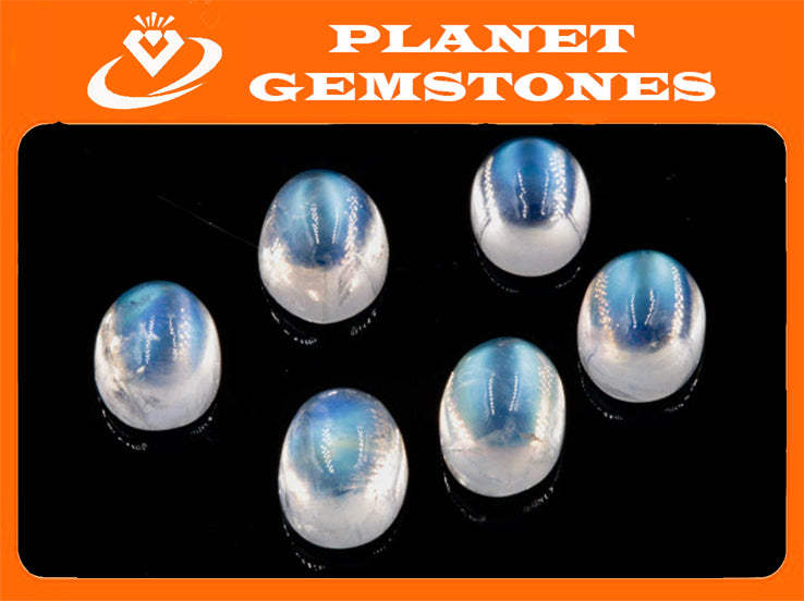 Moonstone Oval 8x6mm-Planet Gemstones