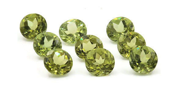 Peridot Natural Peridot Green Peridot Peridot Gemstone August Birthstone DIY Jewelry Supplies Peridot RD 5mm 5.01ct Gift for Her SKU:113072-Planet Gemstones