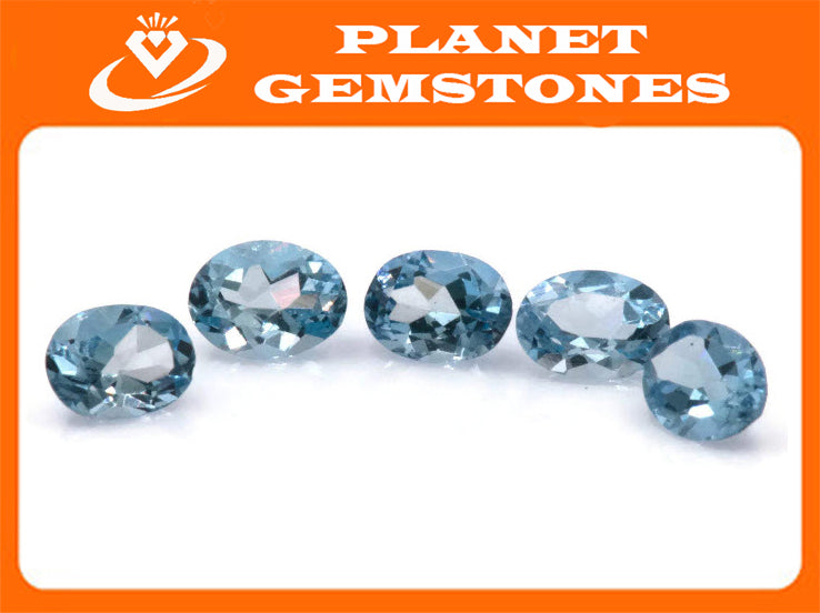 Aquamarine Oval 4x3mm-Aquamarine-Planet Gemstones