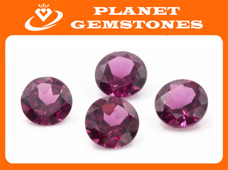 Natural Rhodolite Garnet gemstone Natural Garnet Purple Garnet January Birthstone  Mozambique Garnet Natural rhodolite 6mm RD-Planet Gemstones