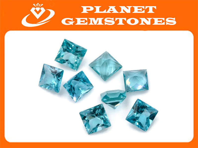 Natural Neon Apatite Gemstone Apatite faceted loose stone Genuine Apatite stone Natural Apatite oval Apatite faceted stone 5mm 0.76ct-Planet Gemstones