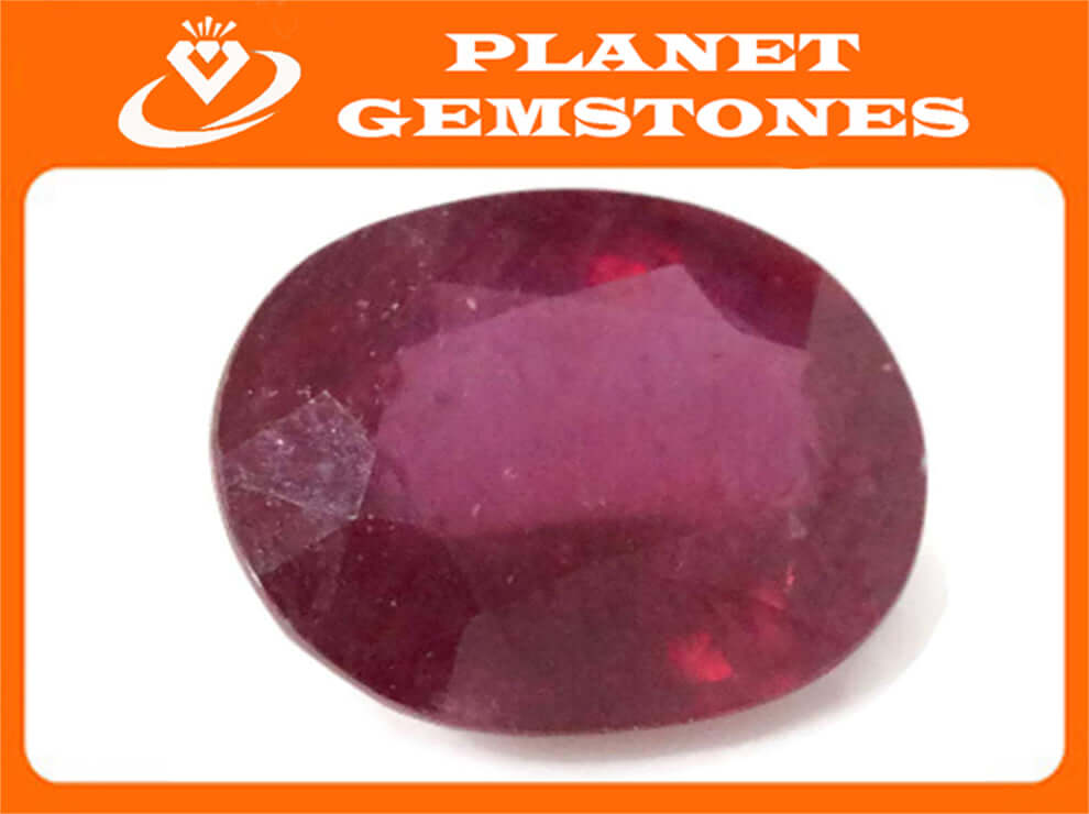 Natural Ruby DIY Jewelry Ruby Gemstone Ruby Loose Stone July Birthstone Ruby Natural Ruby Gemstone Faceted Genuine Ruby 4.67ct 11 x 9mm-Ruby-Planet Gemstones