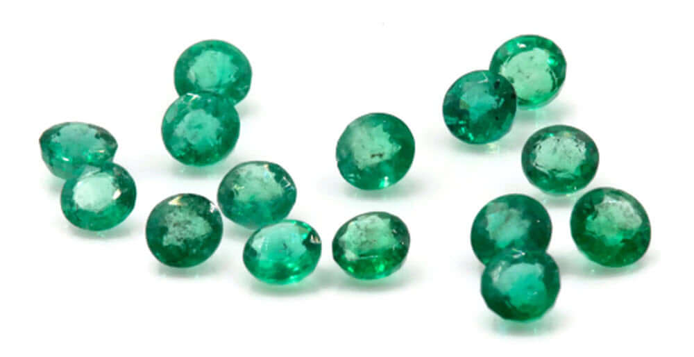 Emerald Natural Emerald May Birthstone Zambian Emerald Round Emerald Diy Jewelry Supplies Emerald Gemstone 0.19ct 3.5mm Emerald green-Emerald-Planet Gemstones