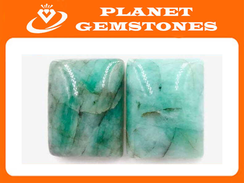Emerald Slice 20x16mm-Emerald-Planet Gemstones