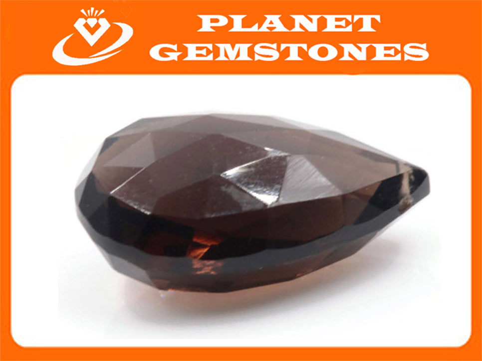 Smoky Quartz Pear 17x11mm-Planet Gemstones