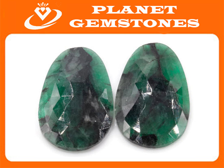 Emerald Slice 16x26mm-Planet Gemstones