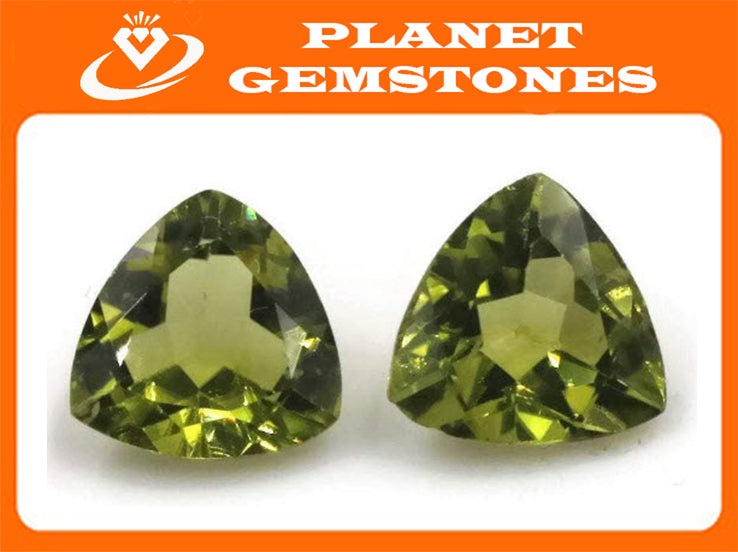 Peridot Trillion 8mm-Planet Gemstones