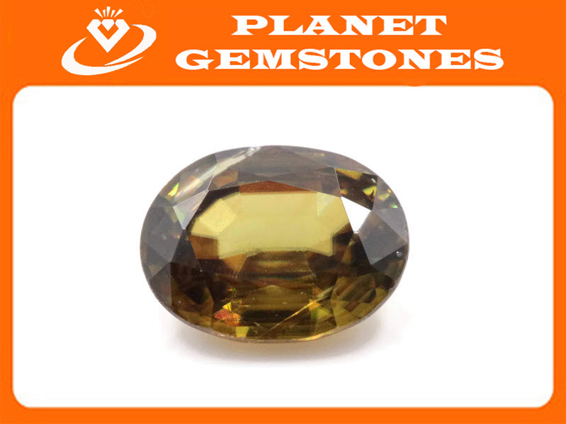 Sphene Oval 9x7mm-Planet Gemstones