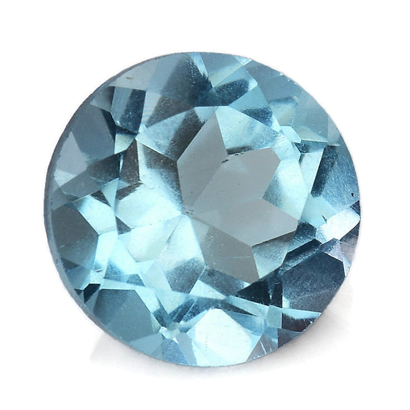 Topaz Round 7mm-Blue Topaz-Planet Gemstones