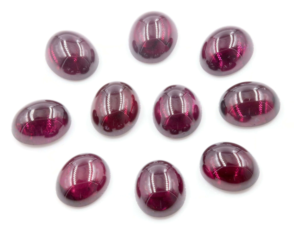 Natural Rhodolite Garnet January Birthstone Purple Rhodolite gemstone Rhodolite Garnet cabochon Red garnet 11x9mm 5cts SKU:114864-Rhodolite-Planet Gemstones