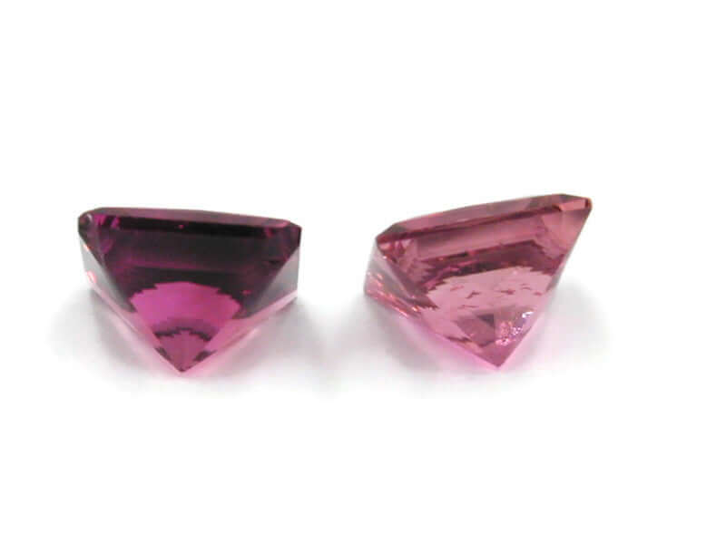 Tourmaline loose tourmaline faceted Tourmaline Pink tourmaline tourmaline stone tourmaline pair 7mm 3.36cts SKU:110084-Tourmaline-Planet Gemstones