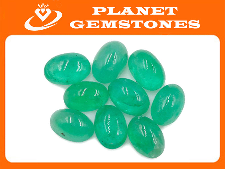 Natural Emerald May Birthstone Zambian Emerald Emerald Gemstone Diy Jewelry Supplies Emerald oval 0.45ct 6x4mm DIY Jewelry Emerald green-Emerald-Planet Gemstones