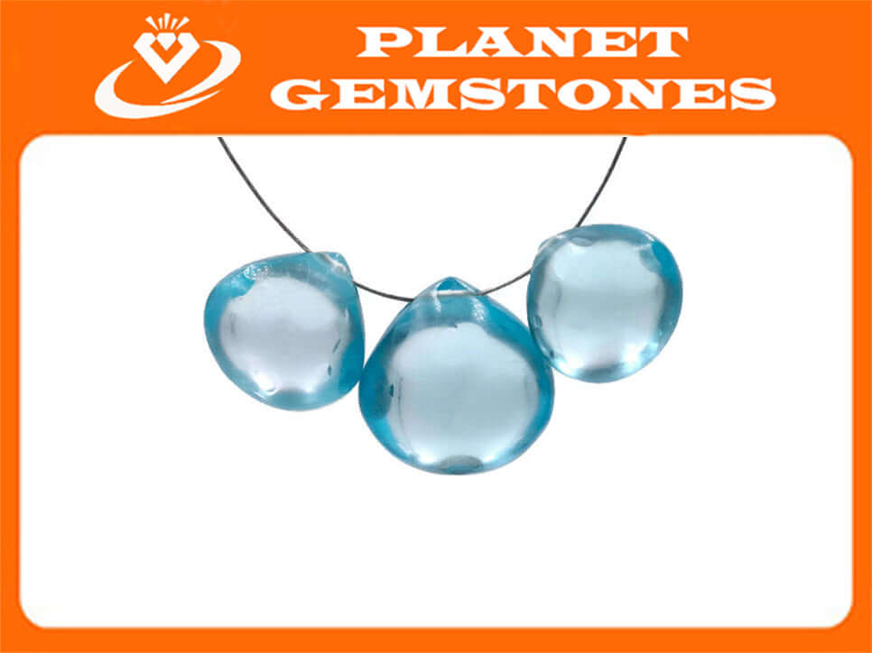 Topaz drops 11-14mm-Planet Gemstones