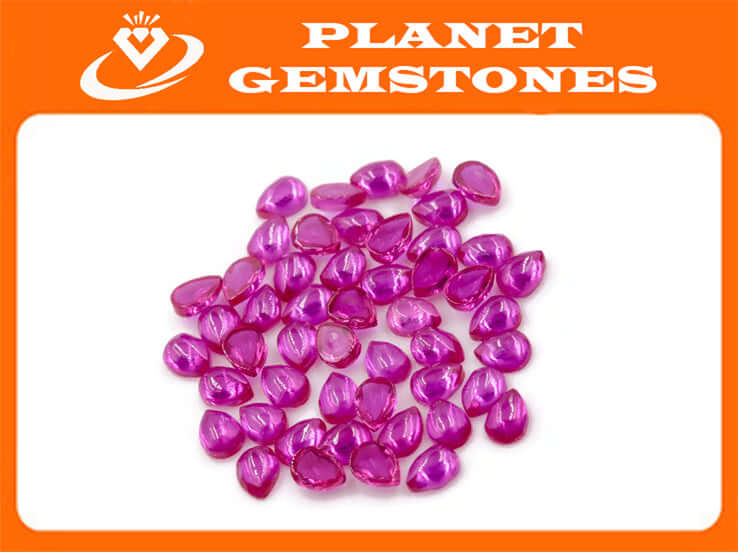 Lab Created Ruby 50pcs-Planet Gemstones
