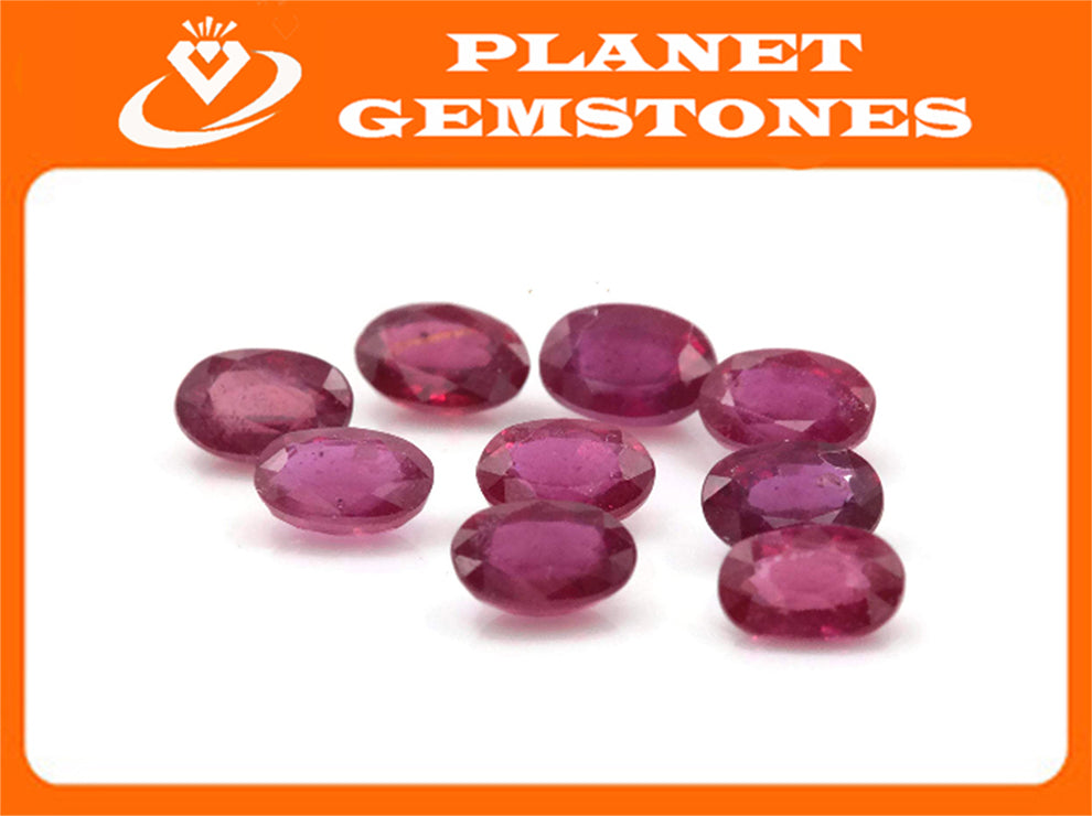 Ruby Oval 6x4mm-Ruby-Planet Gemstones
