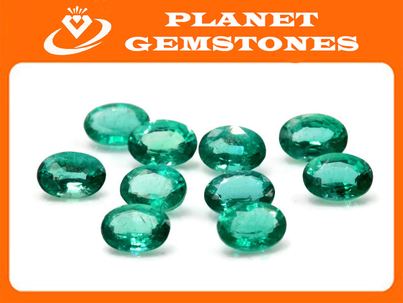 Natural Emerald May Birthstone Panjshir Emerald Oval Emerald Diy Jewelry Supplies 0.75ct 7x5mm Emerald Oval Emerald Green-Emerald-Planet Gemstones
