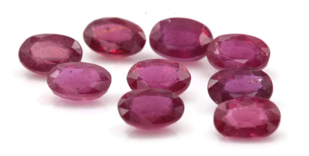 Natural Ruby Ruby Gemstone DIY Jewelry Ruby Loose Stone July Birthstone Ruby Natural Gemstone Faceted Ruby Ruby Oval 0.70ct 6x4mm-Ruby-Planet Gemstones