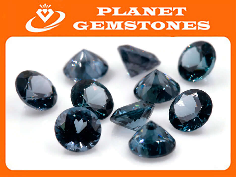 Natural Blue Spinel Gemstone Genuine Spinel August birthstone Cobalt SPINEL Cobalt Spinel Blue Spinel Round 4mm 0.32cts SKU:114616-Spinel-Planet Gemstones