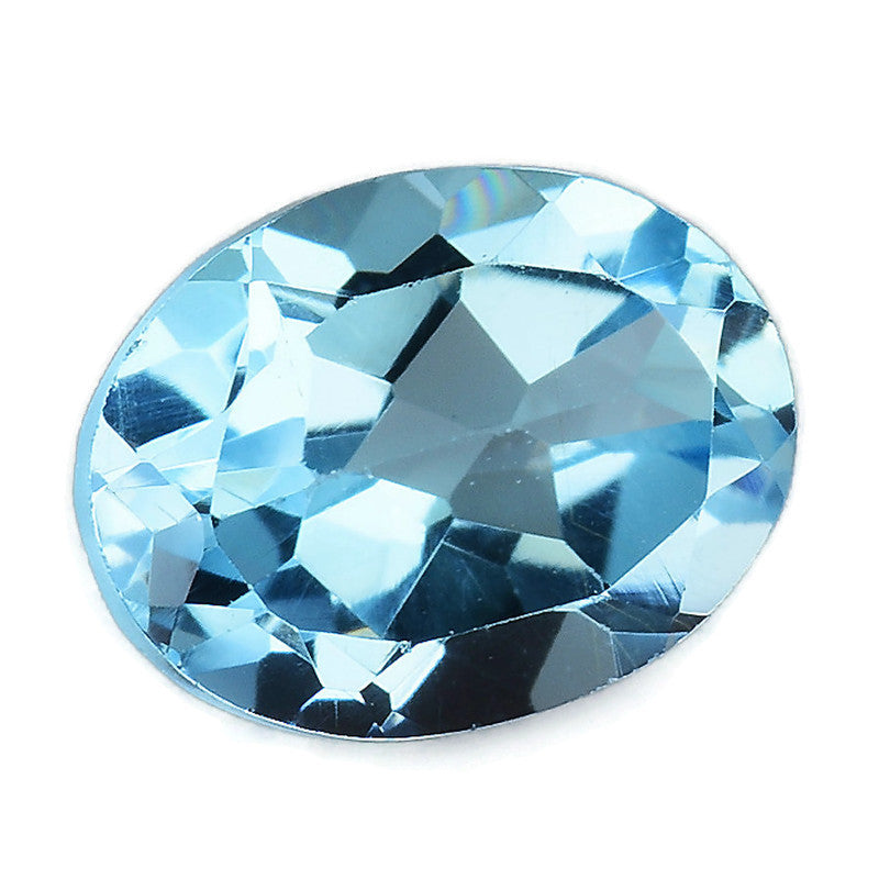 Topaz Oval 8x6mm-Blue Topaz-Planet Gemstones