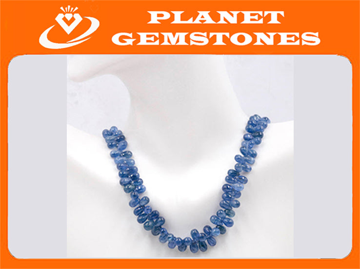 Sapphire Natural Sapphire Blue Sapphire Sapphire Necklace Sapphire Beads September birthstone diy jewelry supplies 17-18 Inches-Planet Gemstones