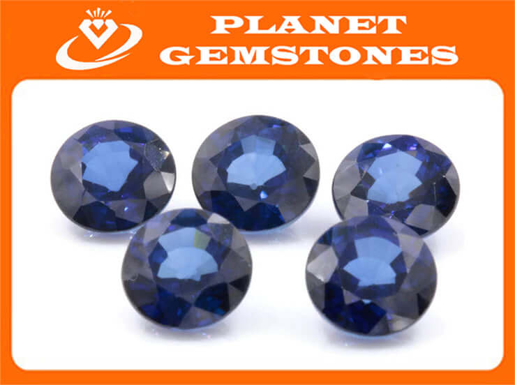 Blue Sapphire Variety 5.33ct 10mm Sapphire Gemstone Genuine Sapphire for Sapphire Jewelry loose sapphire Birthstone wedding gemstone-Planet Gemstones