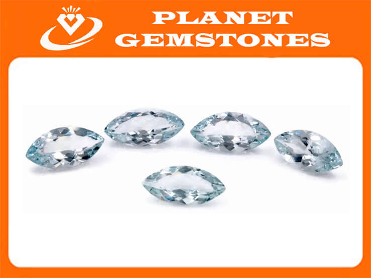 Aquamarine Natural Aquamarine 12x6mm 1.40 ct-Aquamarine-Planet Gemstones