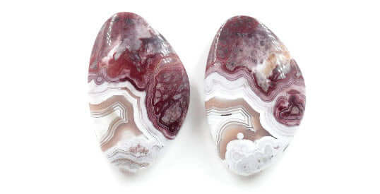 Agate Rose cut 32x20mm-Planet Gemstones