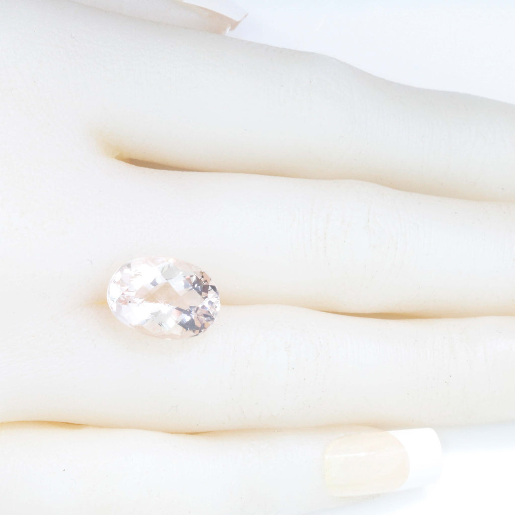 Morganite Oval 14x10mm-Morganite-Planet Gemstones