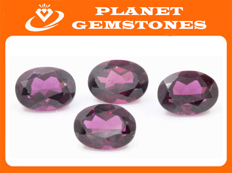 Rhodolite Garnet 8x6mm-Planet Gemstones