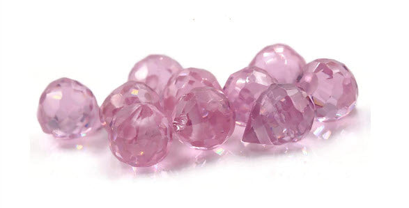 Pink Color Cubic Zircon Briolette 7X5mm Orange Briolette DIY Jewelry Cubic Zircon 26.80ct SKU:113116-Planet Gemstones