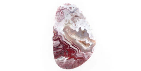 Agate Rose cut 40x26mm-Planet Gemstones