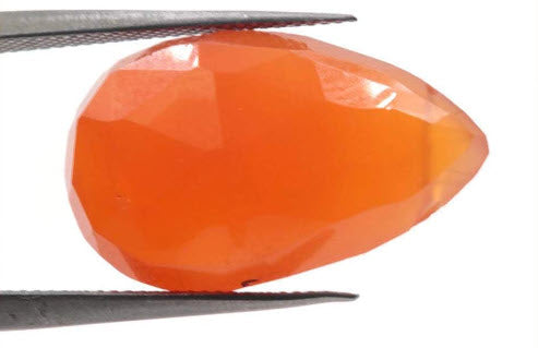 Natural Carnelian Gemstone red orange carnelian genuine carnelian Pear cabochon, 17x11mm, 7.87ct DIY Jewelry DIY Jewelry Supplies SKU:113089-Planet Gemstones