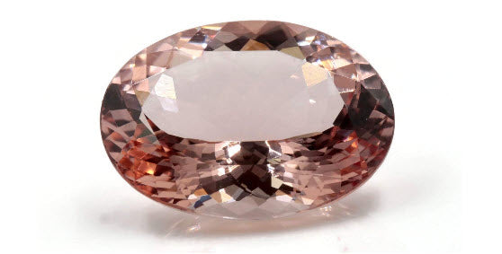 Morganite Natural Morganite Pink Morganite DIY Jewelry supplies Loose Morganite Gemstone Peach Morganite OV 20X15mm 14.95ct SKU:113141-Planet Gemstones