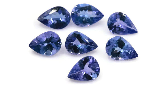 Natural tanzanite Tanzanite Gemstone December birthstone DIY Tanzanite Green Tanzanite Loose tanzanite tanzanite pear shaped 7x5mm 0.57ct-Tanzanite-Planet Gemstones