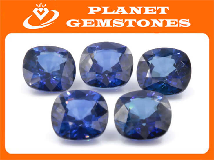 Blue Sapphire Variety 4.98ct 10mm Sapphire Gemstone Genuine Sapphire for Sapphire Jewelry loose sapphire Birthstone wedding gemstone-Planet Gemstones