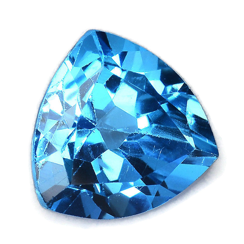 Natural Blue Topaz Gemstone Genuine Blue Topaz Faceted November Birthstone Blue Topaz Swiss Blue Topaz Trillion 7mm 1.46cts SKU:114513-Blue Topaz-Planet Gemstones