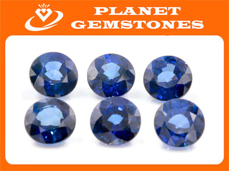 Blue Sapphire Variety 3.65ct 9mm Sapphire Gemstone Genuine Sapphire for Sapphire Jewelry loose sapphire Birthstone wedding gemstone-Planet Gemstones