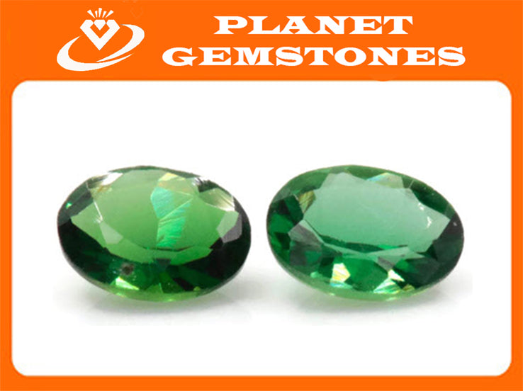 Natural Chrome Tourmaline Gemstone green stone natural chrome stone green tourmaline gems round 3x4mm 0.30ct DIY Jewelry Supplies-Tourmaline-Planet Gemstones