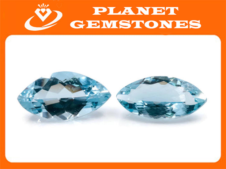 Aquamarine Marquise 12x6mm-Aquamarine-Planet Gemstones