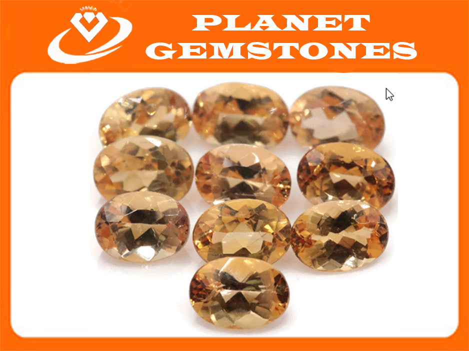 Natural Imperial Topaz Gemstone Genuine Imperial Topaz Faceted November Birthstone Imperial Topaz Loose Imperial Topaz OV 7x5mm 0.94ct-Planet Gemstones