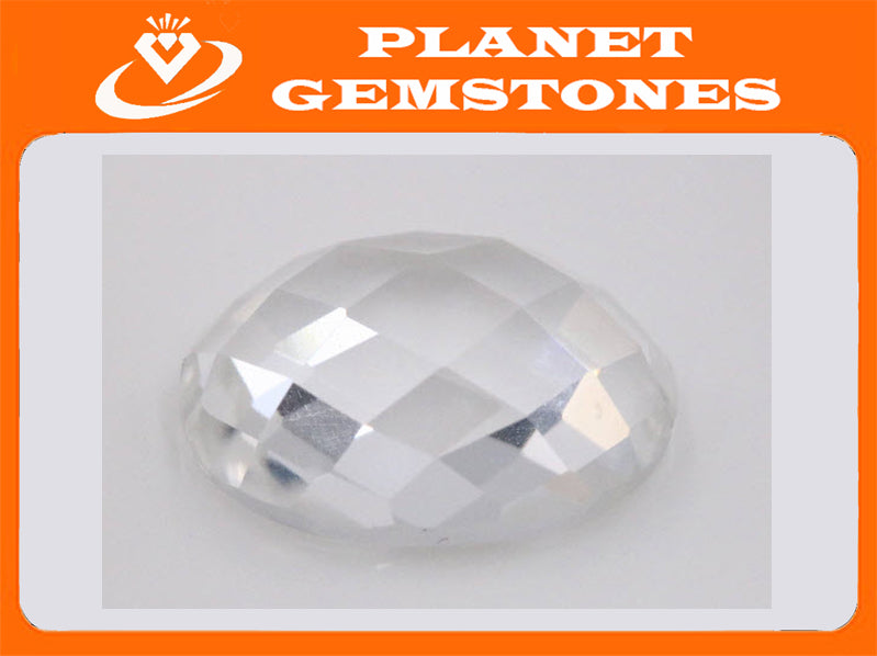 Rock Crystal Quartz Oval shape-Planet Gemstones