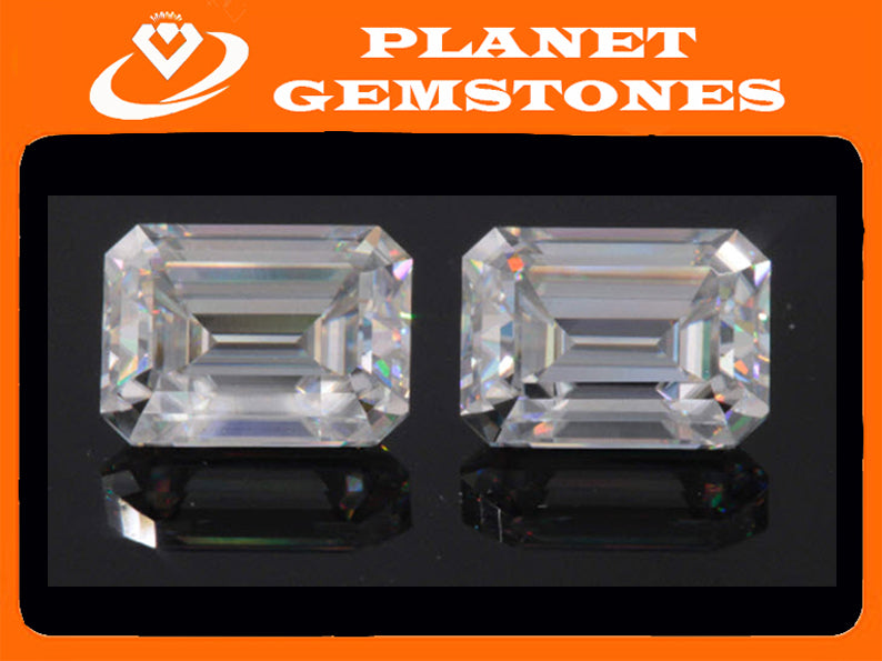 Moissanite 8x6mm-Planet Gemstones