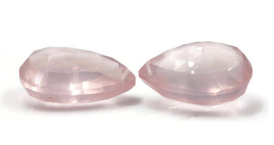 Natural Rose Quartz Gemstone Stones Pink Quartz Stone Rose Quartz Drops DIY Jewelry Supplies DIY Jewelry Supplies 20x15mm 25ct SKU:113031-Planet Gemstones