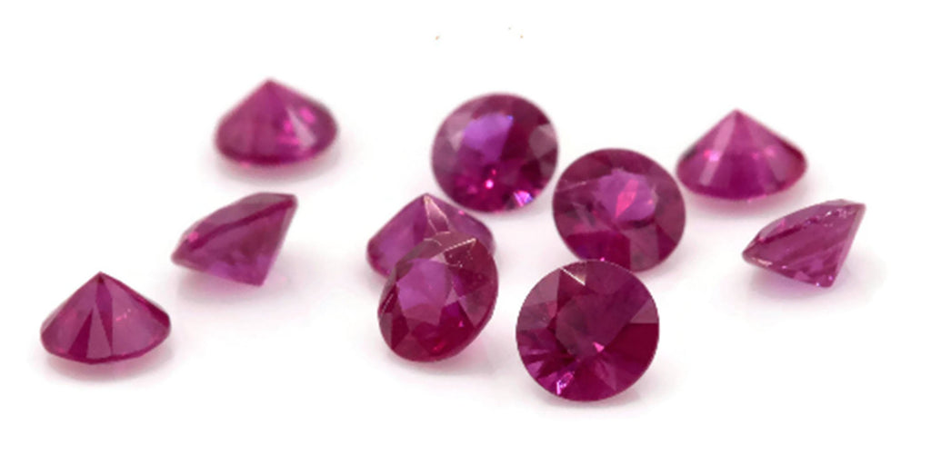 Natural Ruby Gemstone 3.5mm 0.12ct Round DIY Jewelry Ruby Loose Stone July Birthstone Genuine Ruby-Ruby-Planet Gemstones