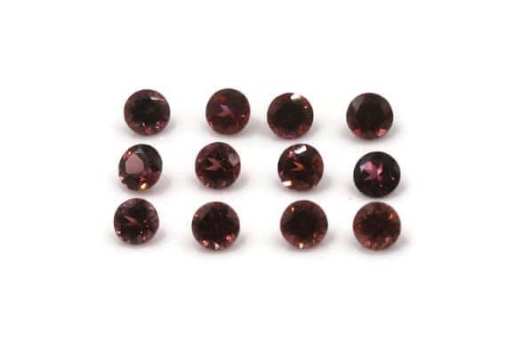Natural Rhodolite Loose Gemstone Garnet January Birthstone Faceted Garnet gemstone Mozambique Garnet Rhodolite Garnet Rd Gem 4x4mm 4.04ct SKU 105666-Rhodolite-Planet Gemstones