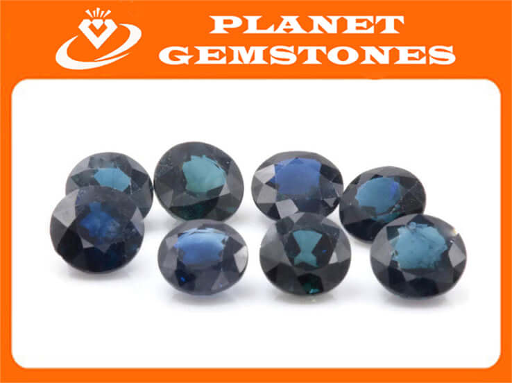 Blue Sapphire Variety 1ct 6mm Sapphire Gemstone Genuine Sapphire for Sapphire Jewelry loose sapphire Birthstone wedding gemstone-Planet Gemstones